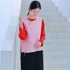 【抖音专属】A摆马甲+新中式上衣（24704133+25708182）银朱+丹罽 商品缩略图1