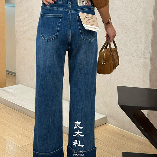 【现货】良木礼翻边阔腿裤(Q2584907) 商品图3