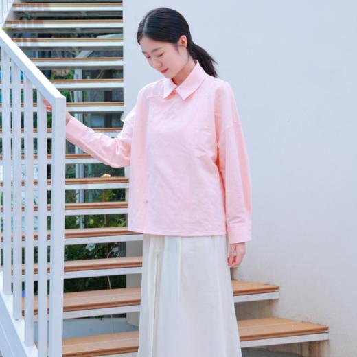 【抖音专属】新中式上衣（25810115-银红） 商品图2