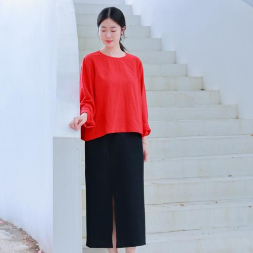 【抖音专属】半裙（25806134-玄色） 商品图1