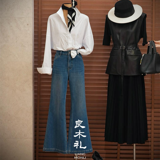 【预售7天】良木礼羊毛百褶半裙（Q2592451） 商品图2