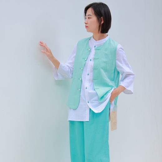 【抖音专属】马甲+阔腿裤（24704846井天+24709615海天蓝） 商品图0