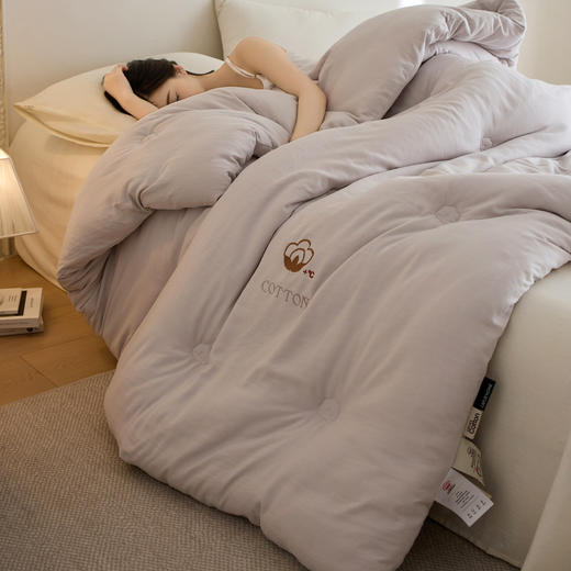【换季出清】自然醒超柔双层纱新疆棉花被被子被芯LFS 商品图4