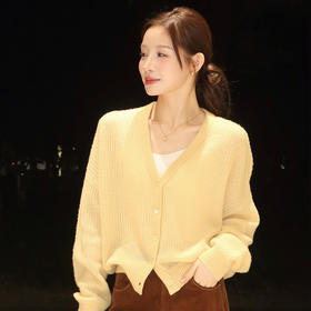 【特价不退不换】【预售7天】良木礼山羊绒真丝开衫（Q2592250）