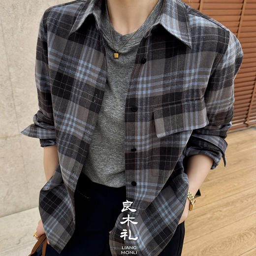 【预售7天】良木礼格子衬衫（Q259103） 商品图2