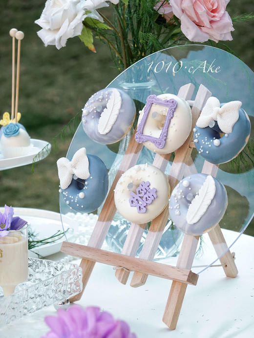 「紫白色系婚礼」主蛋糕+甜品台案例 商品图3