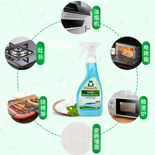 德国进口Frosch苏打厨房重油污清洁喷剂500ml 商品图4