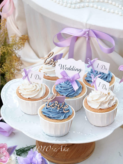 「紫白色系婚礼」主蛋糕+甜品台案例 商品图7