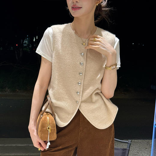 【特价不退不换】良木礼山羊绒马甲（Q2584512） 商品图0