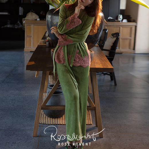 如云朵般松软舒适的长袖长裤立绒套装 T250602 商品图8