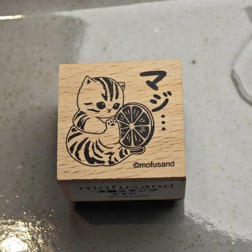 Ensky mofusand 木质印章 鲨鱼猫 考拉猫 熊猫 兔猫 商品图3