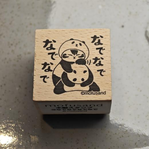 Ensky mofusand 木质印章 鲨鱼猫 考拉猫 熊猫 兔猫 商品图2