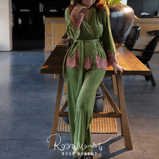 如云朵般松软舒适的长袖长裤立绒套装 T250602 商品图7