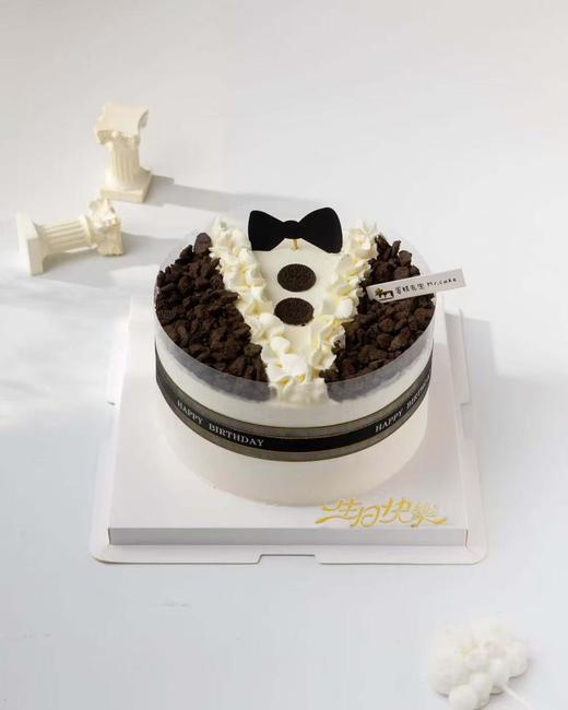 简约领结男士蛋糕 商品图0