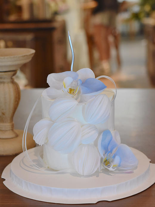蝴蝶兰威化纸艺术 · 戚风蛋糕 商品图3