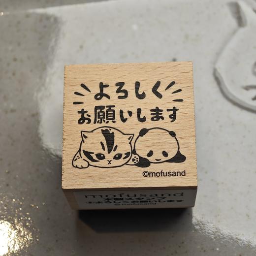 Ensky mofusand 木质印章 鲨鱼猫 考拉猫 熊猫 兔猫 商品图4