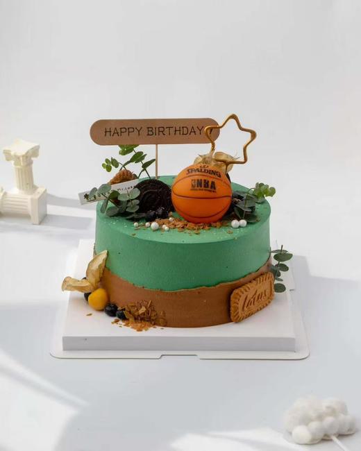 简约篮球生日蛋糕 商品图0