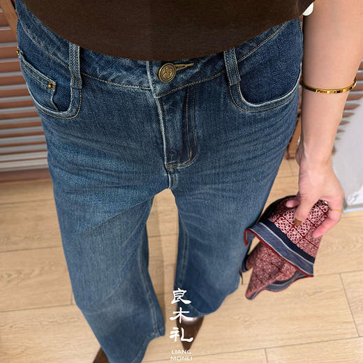 【预售7天】良木礼直筒牛仔裤（大长腿）（Q2584242） 商品图2