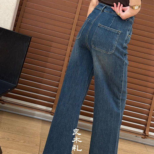 【预售7天】良木礼直筒牛仔裤（大长腿）（Q2584242） 商品图3