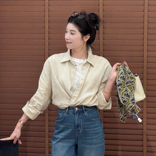 【特价不退不换】【预售7天】良木礼苎麻衬衫（Q258491F） 商品图0