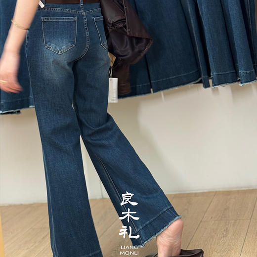 【特价不退不换】良木礼喇叭牛仔裤（腰带腰包）（Q2584247） 商品图2