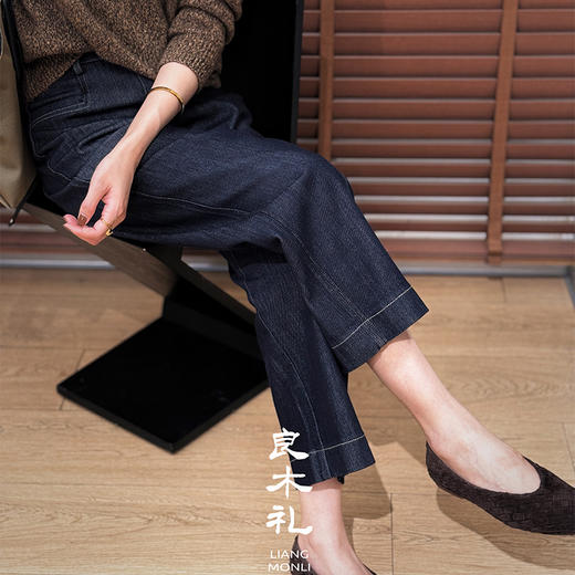 良木礼九分直筒裤（小橙子）（Q258110） 商品图2