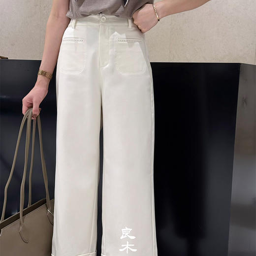 【特价不退不换】良木礼莱赛尔直筒裤（小点点）（Q2584238） 商品图1