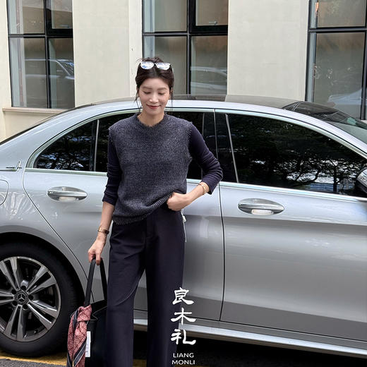 【不退不换】良木礼山羊绒背心（Q2591202F） 商品图4