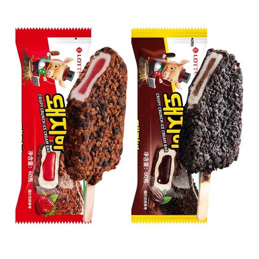 乐天小猪脆脆雪糕原味60g 商品图0