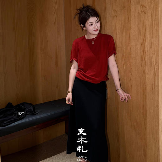 【预售7天】良木礼羊毛半裙（小美）（Q2592450） 商品图2