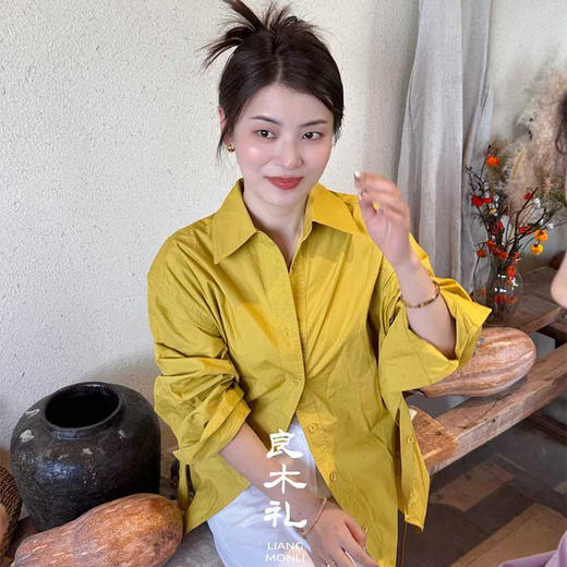 【特价不退不换】良木礼翻领衬衫（Q25101603F） 商品图0