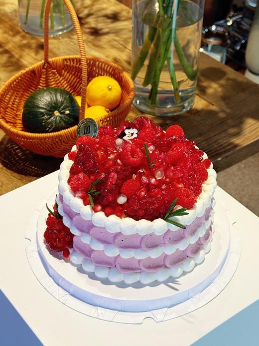 石榴红了 清爽酸奶奶油石榴青提 · 奶油蛋糕 商品图3