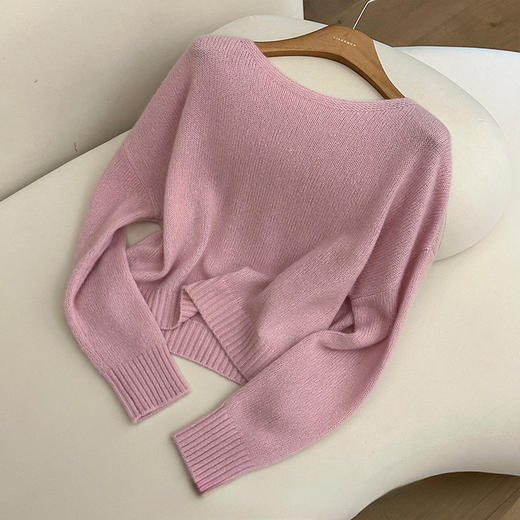 良木礼山羊绒圆领套衫（Q2584529） 商品图0