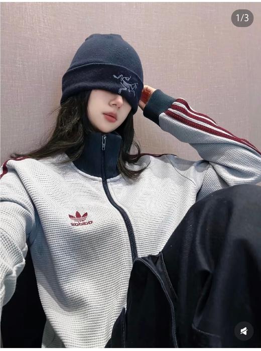 三叶草华夫格开衫卫衣..男女同款 商品图3