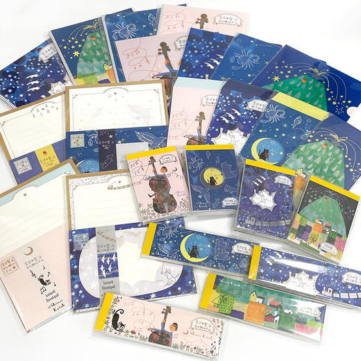 日本shinzi katoh宫沢贤治 星的银河 便签本 信封信纸 一笔笺 商品图3