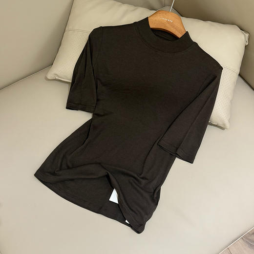 【部分现货】良木礼羊毛半高领短袖（Q2592263F） 商品图1