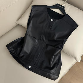 【预售7天】良木礼羊皮革马甲（Q2592245）