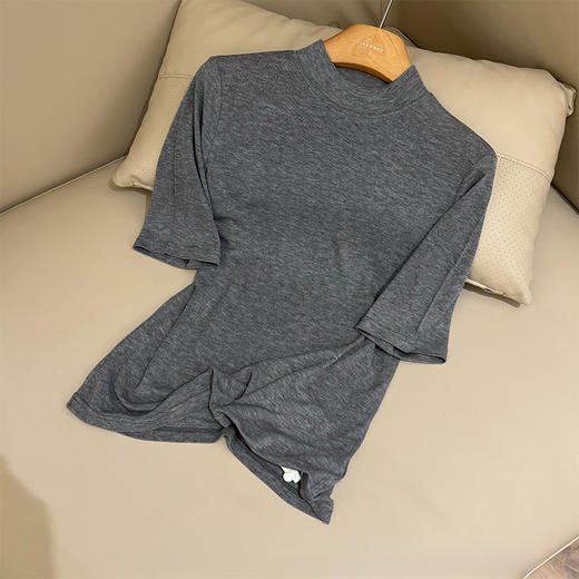 【部分现货】良木礼羊毛半高领短袖（Q2592263F） 商品图4