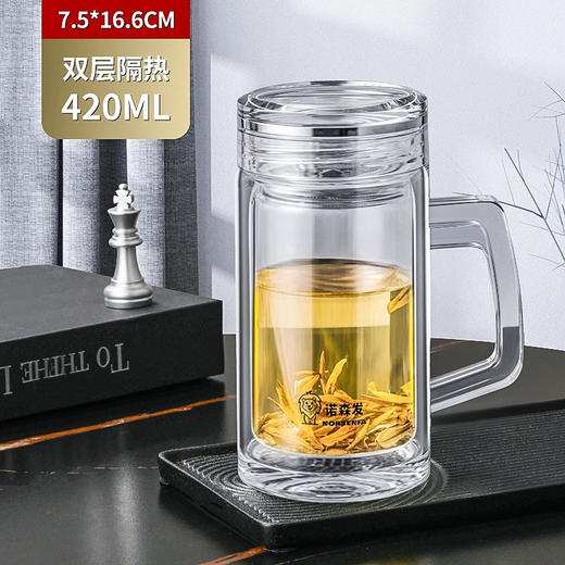 诺森发办公玻璃杯NSF-0808 420ml 商品图0