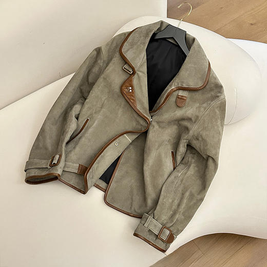 【预售7天·门店】良木礼羊皮外套（Q258483） 商品图0