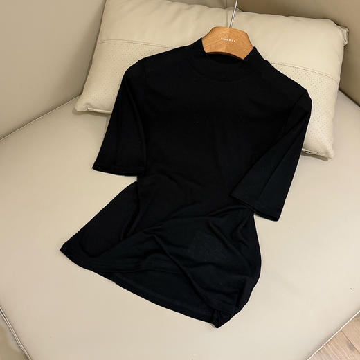 【部分现货】良木礼羊毛半高领短袖（Q2592263F） 商品图3