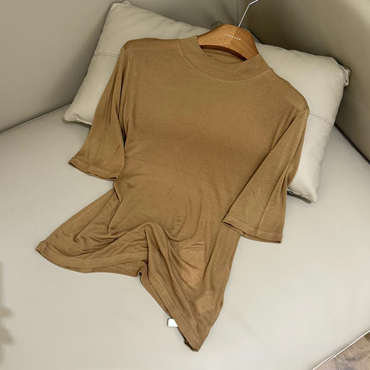 【部分现货】良木礼羊毛半高领短袖（Q2592263F） 商品图2
