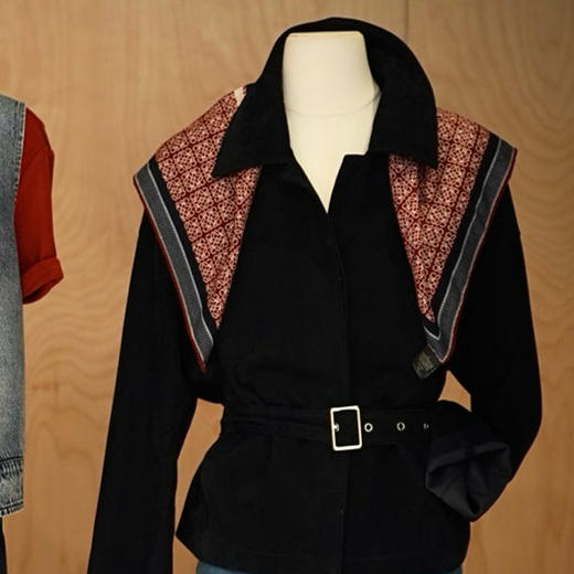 良木礼山羊闭绒皮衣（腰带）（Q8133） 商品图5