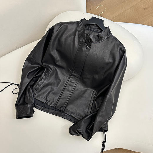 【预售7天】良木礼立领皮衣（Q8252） 商品图0