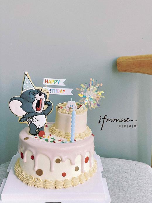 「女孩」泰菲小老鼠蛋糕 鼠鼠是手绘整块饼干 需要提前五天预订哦 商品图0