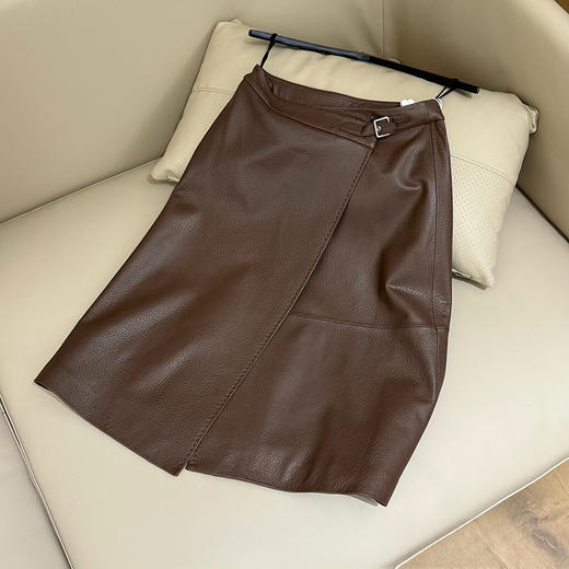 【不退不换】良木礼绵羊皮半裙（Q8140） 商品图0