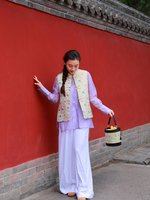 【抖音专属】阔腿裤·花月（24709127C山矾） 商品图3