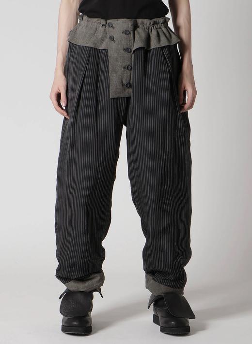 Yohji Yamamoto | 秀款棉麻双面穿夹棉裤 商品图4