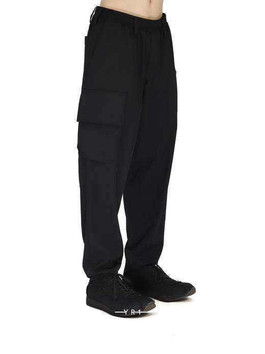 Yohji Yomamoto | 华达呢翻盖口袋长裤 商品图1