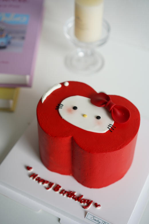 手绘奶油蛋糕 | 鲜果原味奶油 - 苹果hellokitty 商品图1